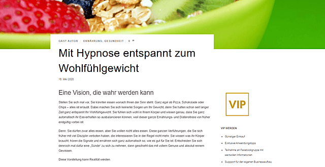 hypnose entspannt abnehmen